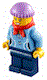 LEGO hol029 – Medium Blue Vrouwelijke Overhemd met twee knopen en Shell Hanger, Donkerblauwe Benen, Rode Bandana, Medium Lavendel Knit Cap – kleur (n.v.t.)
