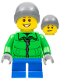 LEGO hol128 – Winterjas rits, blauwe korte benen, donkerblauw grijs Beanie, sproeten – kleur (n.v.t.)