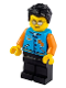 LEGO idea080 – Man, Dark Azure Letter Jacket, Black Legs, Black Hair – No color