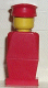 LEGO old025 – LEGOLAND - Roter Torso, Rote Beine, Roter Hut – kein farbe