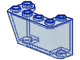 LEGO  – Windscherm 2 x 4 x 2 omgekeerd – Trans-lichtblauw