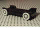 LEGO  – Fabuland Car Chassis 12 x 6 Nieuw (geen Hitch) - Complete Assemblage – Zwart