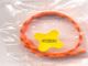 LEGO  – Schaum, Scala, Blumenkette, dekoratives Hängen / Zaun / menschliches Schmuckarmband – Orange
